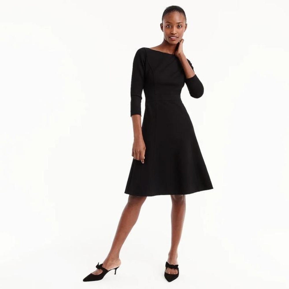 J. Crew fit and flare midi dress